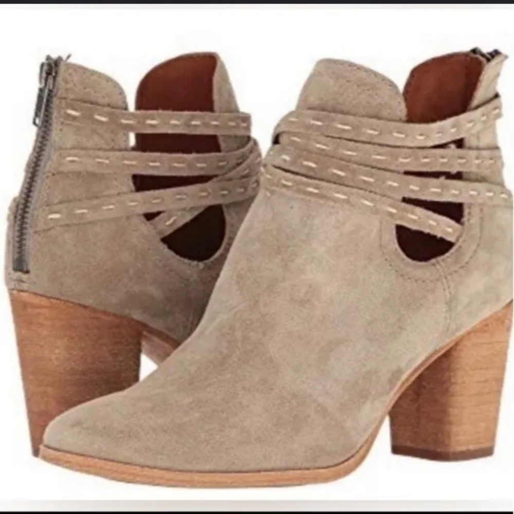 Frye Naomi picks Tisch shootie soft oiled suede block heel ankle boots bootie 11 - Picture 1 of 9